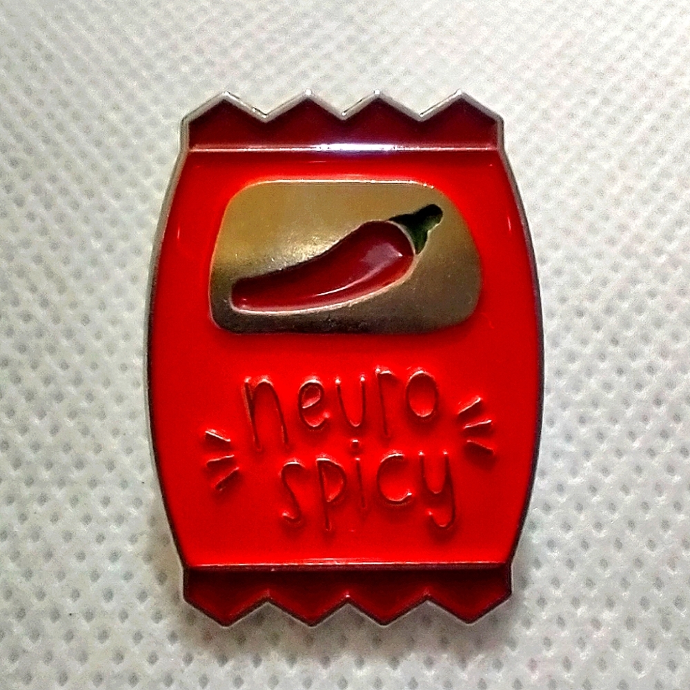 🧁 3/$30 Big Bag of Neuro Spicy Enamel Pin NEW